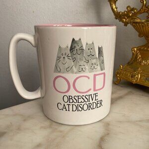 XL 20 oz Mug OCD Obsessive Cat Disorder by the Old Pottery Company